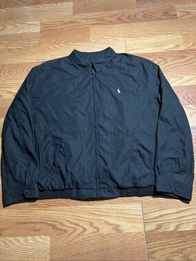 Polo Ralph Lauren Mens Black Harrington Jacket 2XL